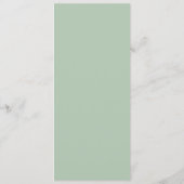 Green Masquerade Geburtstagsparty Flat Menü Menükarte (Rückseite)