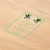 Green Masquerade Sweet 16 Acryleinladungen (Ablage )