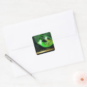Green Masquerade Swirl Save the Date Aufkleber (Umschlag)