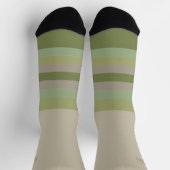 Green Matcha 抹 茶 heimlich wilde Streifen Socken (Oben)