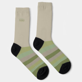 Green Matcha 抹 茶 heimlich wilde Streifen Socken
