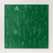 Green Mathematic Formulas and Equations Puzzle (Horizontal)