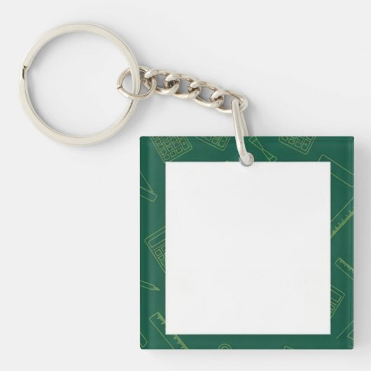 Green Mathematical Schlüsselanhänger (Vorderseite)