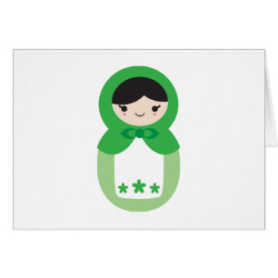 Green Matryoshka Doll