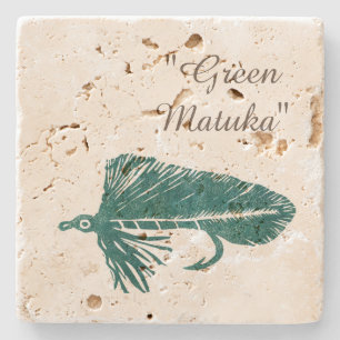 Green Matuka Fliegenfliegen & Fliegenfischen Steinuntersetzer