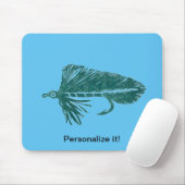 Green Matuka Streamer, Fliegenbinden, Fliegenfisch Mousepad (Mit Mouse)