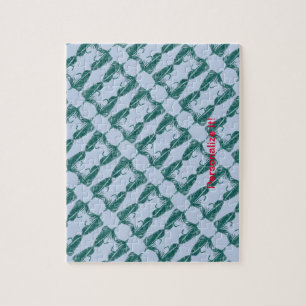 Green Matuka Streamer, Fliegenbinden, Fliegenfisch Puzzle