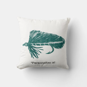 Green Matuka Streamer, Fliegenfischen, Fliegenbind Kissen