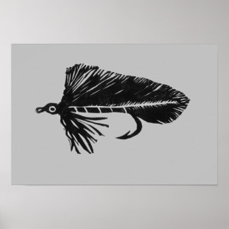Green Matuka Streamer, Fliegenfischen, Fliegenbind Poster
