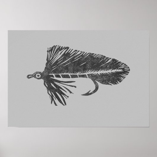 Green Matuka Streamer, Fliegenfischen, Fliegenbind Poster (Vorne)