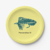 Green Matuka Streamer Fliegenfischen, Fliegenbinde Pappteller (Vorderseite)