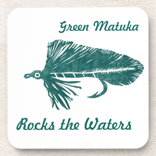 "Green Matuka" Streamer Fly Untersetzer (Vorderseite)