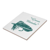 "Green Matuka" Streamer Forellenfliege Fliesen. Fliese (Seite)