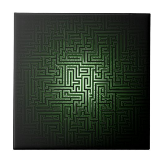 Green Maze Fliese (Vorderseite)