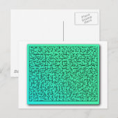 Green Maze Postkarte (Vorne/Hinten)