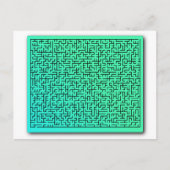 Green Maze Postkarte (Vorderseite)