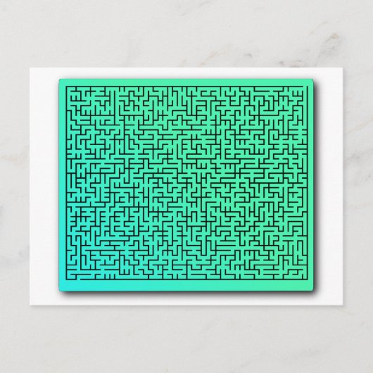 Green Maze Postkarte (Vorderseite)