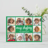 Green MCM - 10 FotoCollage - Frohe Weihnachten (Stehend Vorderseite)