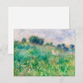 Green Meadow by Renoir Impressionist Painting Card (Vorne/Hinten)