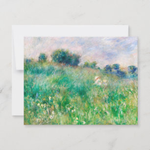 Green Meadow von Renoir Impressionist Painting Feiertagskarte