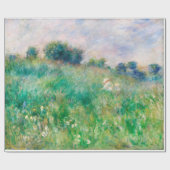 Green Meadow von Renoir Impressionist Painting Geschenkpapier (Flach)
