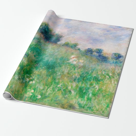 Green Meadow von Renoir Impressionist Painting Geschenkpapier (Ungerollt)