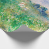 Green Meadow von Renoir Impressionist Painting Geschenkpapier (Ecke)