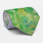 Green Meadow von Renoir Impressionist Painting Krawatte (Gerollt)