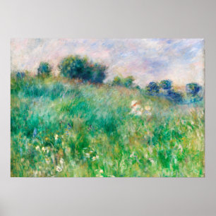 Green Meadow von Renoir Impressionist Painting Poster