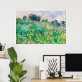 Green Meadow von Renoir Impressionist Painting Poster (Heimbüro)