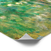 Green Meadow von Renoir Impressionist Painting Poster (Ecke)