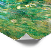 Green Meadow von Renoir Impressionist Painting Poster (Ecke)