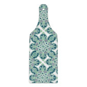 Green Medallion Print Cutting Board Schneidebrett (Vorderseite)