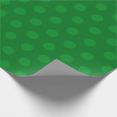 Green Medium Polka Weihnachten Geschenkpapier (Ecke)