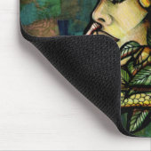 Green Medusa Snakes Rose Gorgon Mousepad (Ecke)