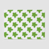 Green Meeple Board Game Piece Seidenpapier (Vorderseite)