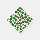 Green Meeple with Red Heart Serviette (Ecke)
