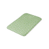 Green Memphis Pattern Bath Mat Badematte (Schrägansicht)