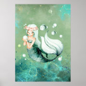 Green Mermaid Poster (Vorne)