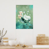 Green Mermaid Poster (Küche)