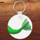 Green Mermaid Schwanz Schlüsselanhänger (Vorderseite)