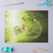 Green Mermaid Seidenpapier (Basteln)