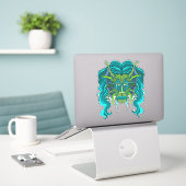 Green Merman Aufkleber (Laptop auf Schreibtisch)
