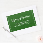 Green Merry Christmas Sticker (Umschlag)