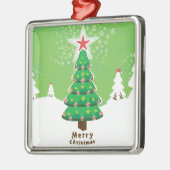 Green Merry Christmas Tree Ornament Aus Metall (Links)