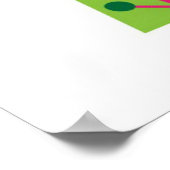 Green Merry Christmas Trees Wall Poster (Ecke)