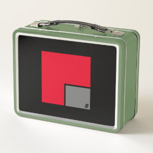 GREEN Metal Lunchbox bY #MMETROPOLIM