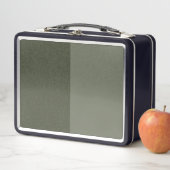 Green Metal Lunchbox mit zwei Tonen-Moos - anpassb (Beispiel)