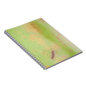 Green Metal Rusty Patina Weld Grunge Foto Notizblock (Rechte Seite)