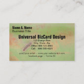 Green Metal Weld Grunge Foto Visitenkarte (Vorderseite)